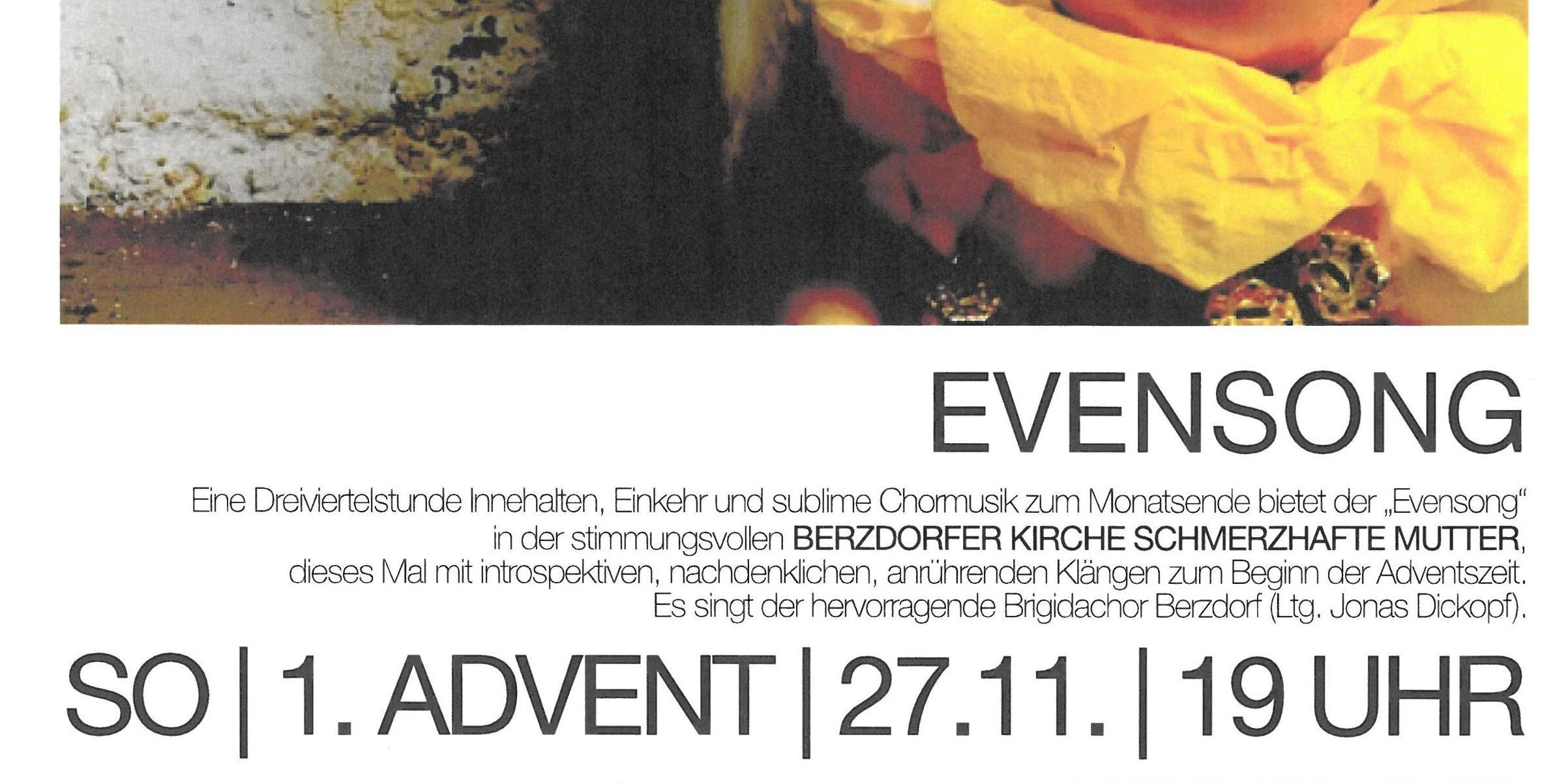 Evensong 27.11.2022