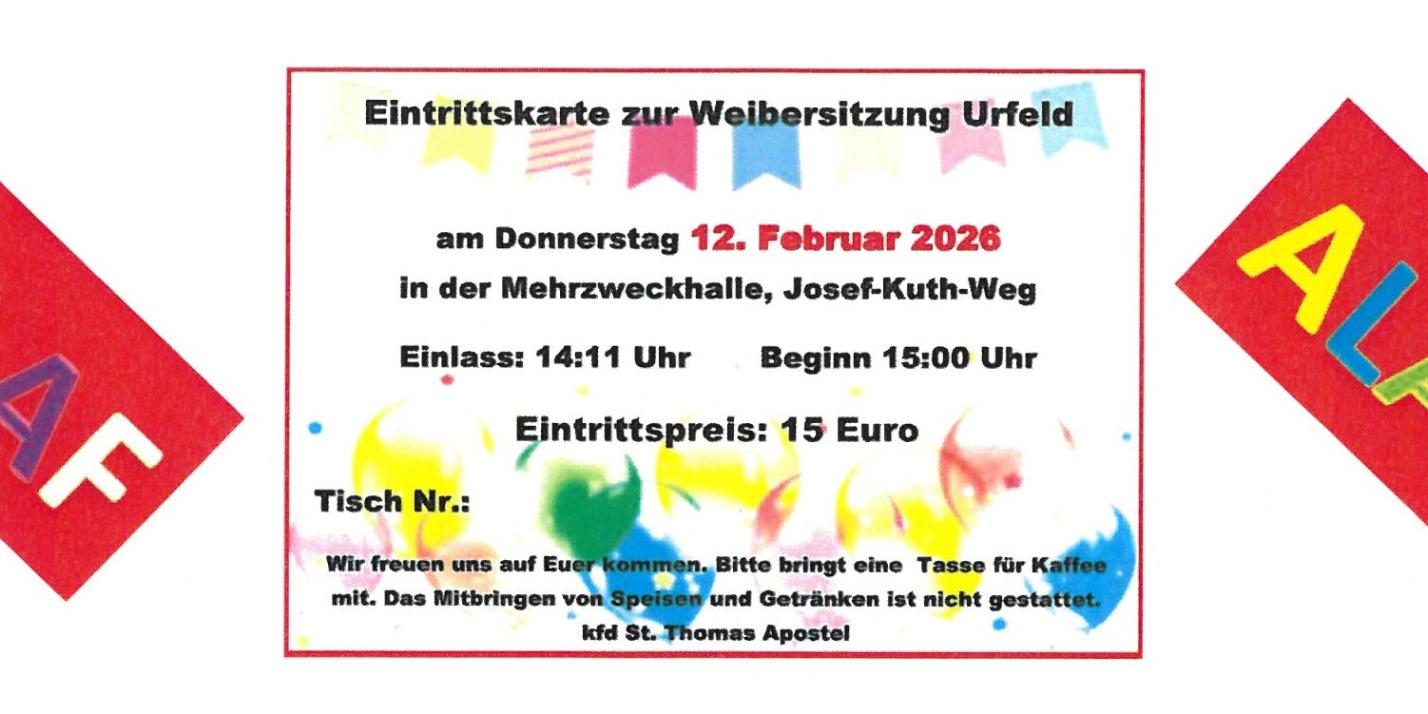 Kfd St. Thomas Weibersitzung