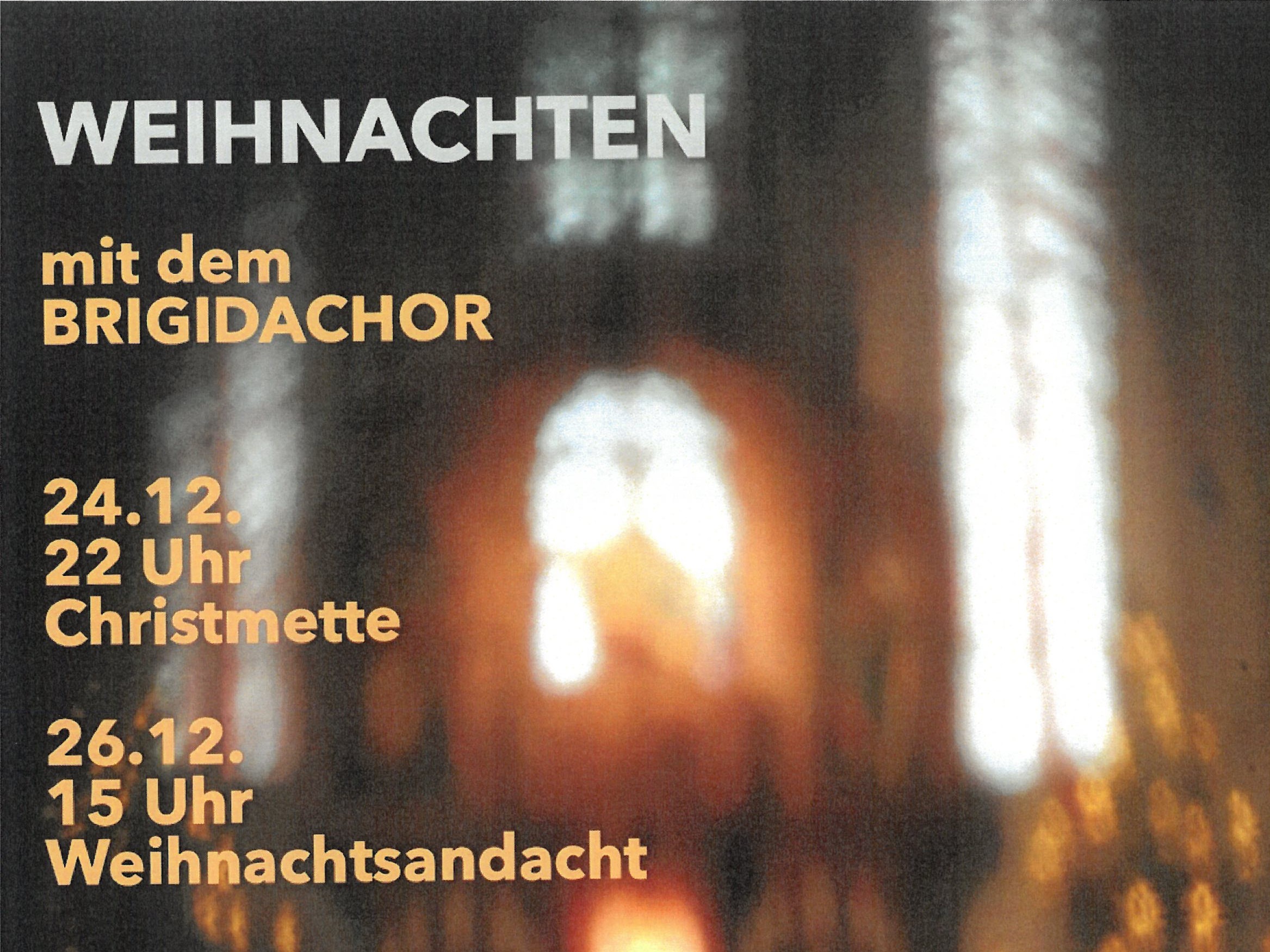 Weihnachten mit dem Brigidachor